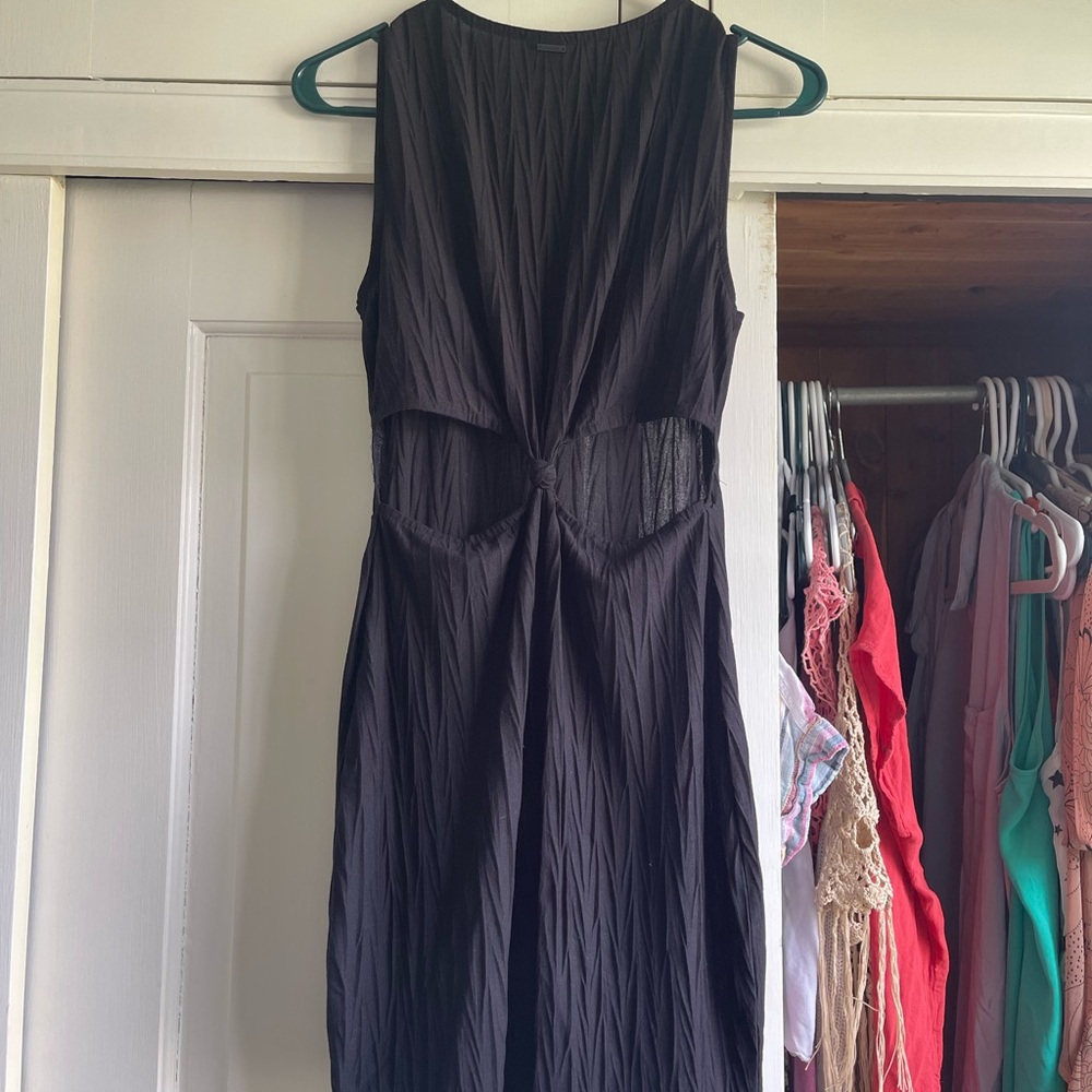 Volcom Cutout Black Sleeveless Dress